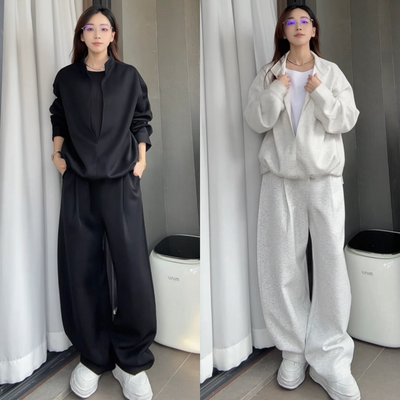 秋季假两件时尚百搭运动套装