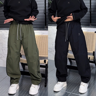保暖防风裤 男士 脚拉链设计休闲裤 机能工装 户外风拼接直筒裤 裤 冬季