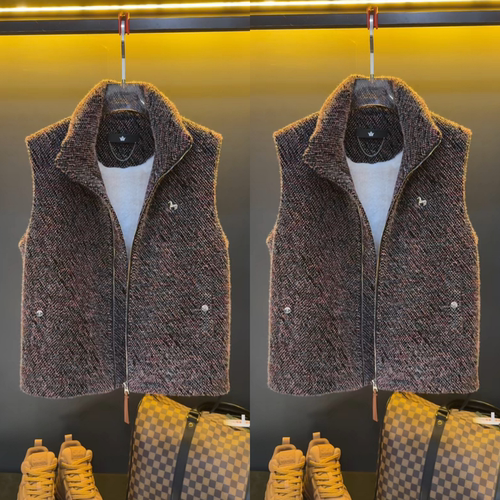 马年限定轻奢提花加绒男士马甲