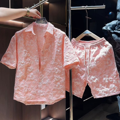 夏季薄款时尚个性套装男女款潮