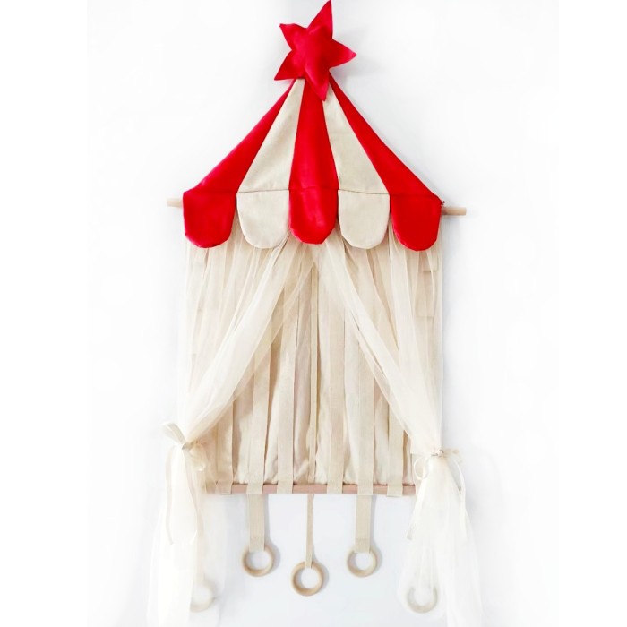 马戏团星星大容量防尘发夹收纳