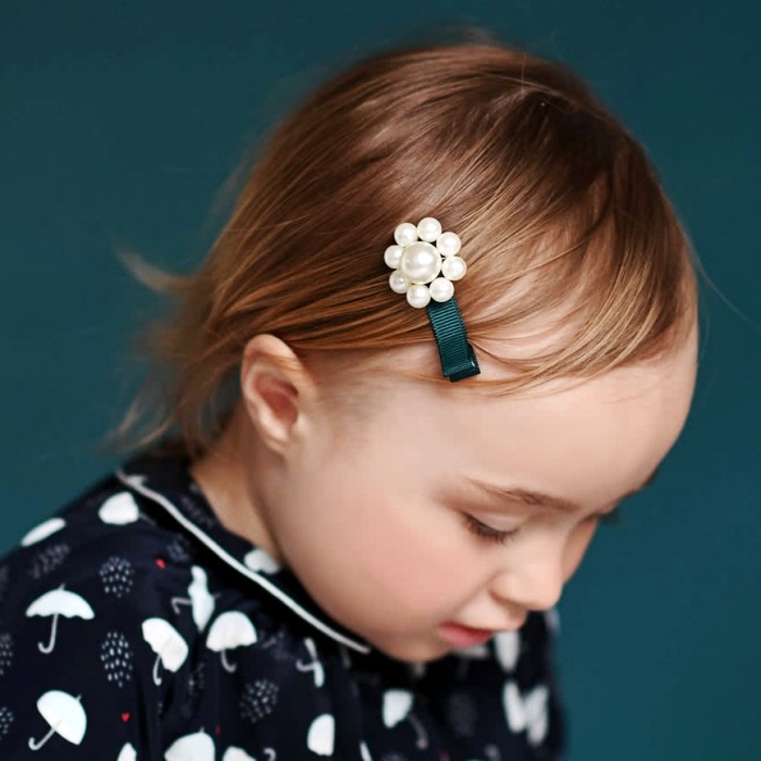 花朵刘海夹儿童单花百搭发夹