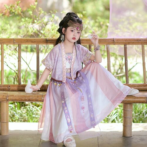汉服女童套装民族异域风情套装