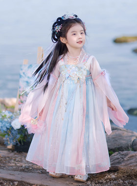 汉服女童2025新款夏儿童古风超仙