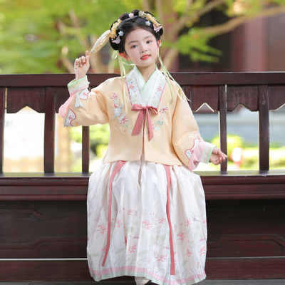 女童汉服明制唐装套装