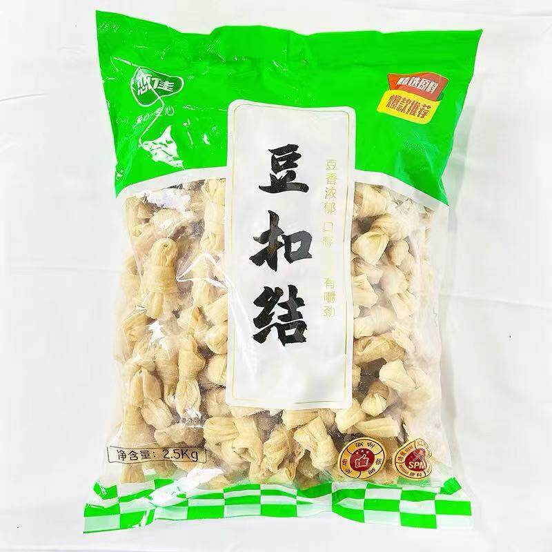 上佳豆扣结约2.5kg结烧烤油炸素串豆制品食材冷冻半成品商用网红