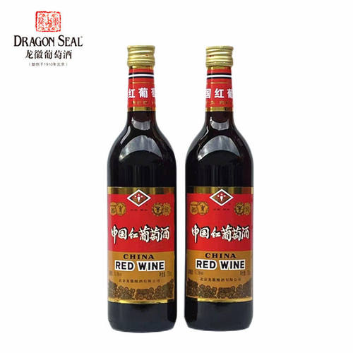 龙徽夜光杯中国红红酒甜酒葡萄酒