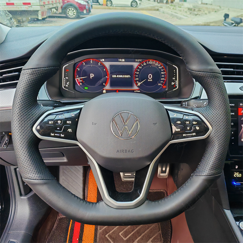 大众迈腾B9专用手缝方向盘套