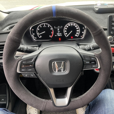 本田十代雅阁专用翻毛皮方向盘套