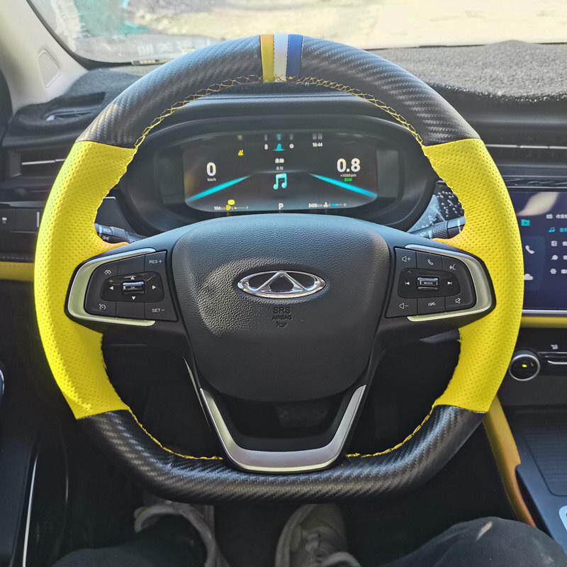 奇瑞瑞虎8专用手缝方向盘套 艾瑞泽GX瑞虎5X 3X瑞虎7plus全包把套