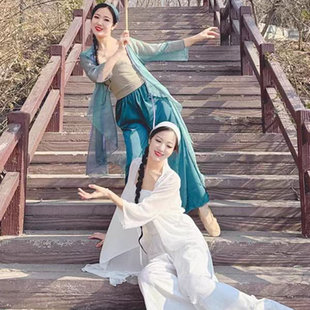 古典舞蹈服飘逸女纱衣仙中国风演出服古风青蛇白蛇前世今生舞蹈服