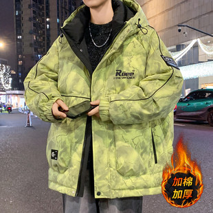 羽绒棉服男款冬季2025新款巨好看的初冬外套青少年加厚防寒棉衣男