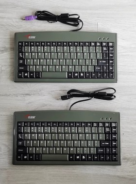 小袋鼠DS-3000A工控小键盘PS2圆口USB接口工业机械圆头键盘抗干扰