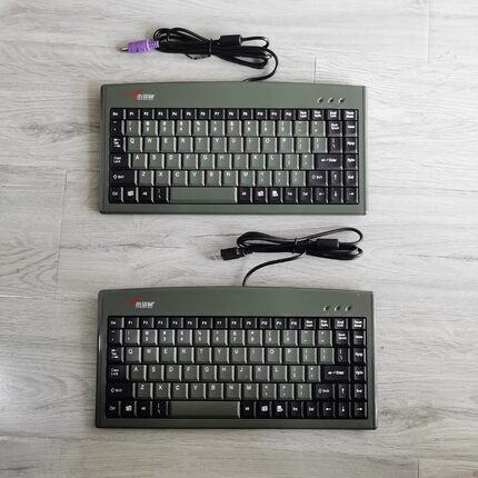 小袋鼠DS-3000A工控小键盘PS2圆口USB接口工业机械圆头键盘抗干扰