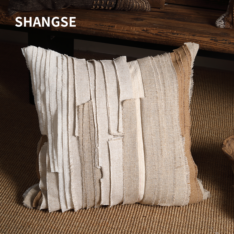 尚塞原创设计侘寂风中古风民宿样板房复古渐变色抱枕靠垫沙发枕套,居家布艺,靠垫/抱枕,淘宝优惠券,粉丝福利购,淘宝优惠卷