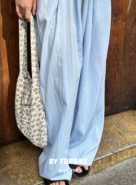 By turnns｜白塔公园｜山本风透气宽松休闲显瘦阔腿裤长裤薄款