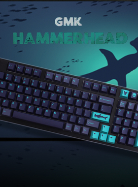 GMK Hammerhead GMK 锤头鲨键帽129键热升华PBT材质cherry