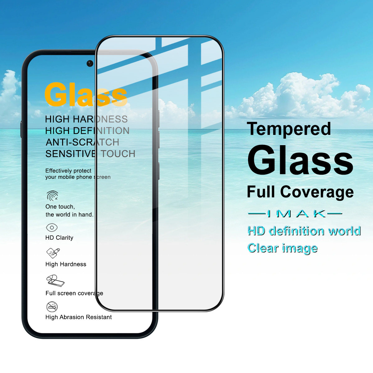 imak适用于Nothing phone4a 5G全屏钢化玻璃膜手机保护膜防摔耐磨屏幕高清防偷窥全屏保护贴膜