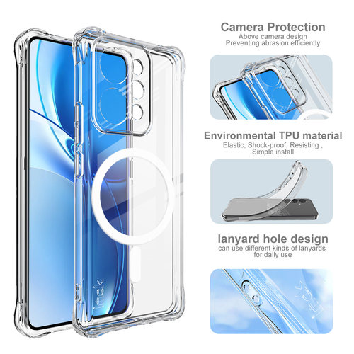 imak适用于真我realme P4 Power Narzo Power 5G磁吸全包防摔四角气囊版透明壳手机壳磨砂保护套耐磨保护外套