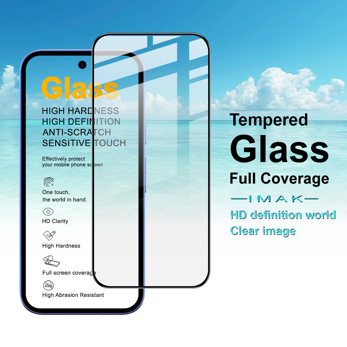 imak适用于谷歌Google Pixel 10a全屏钢化玻璃膜手机保护膜防摔耐磨屏幕高清防偷窥全屏保护贴膜