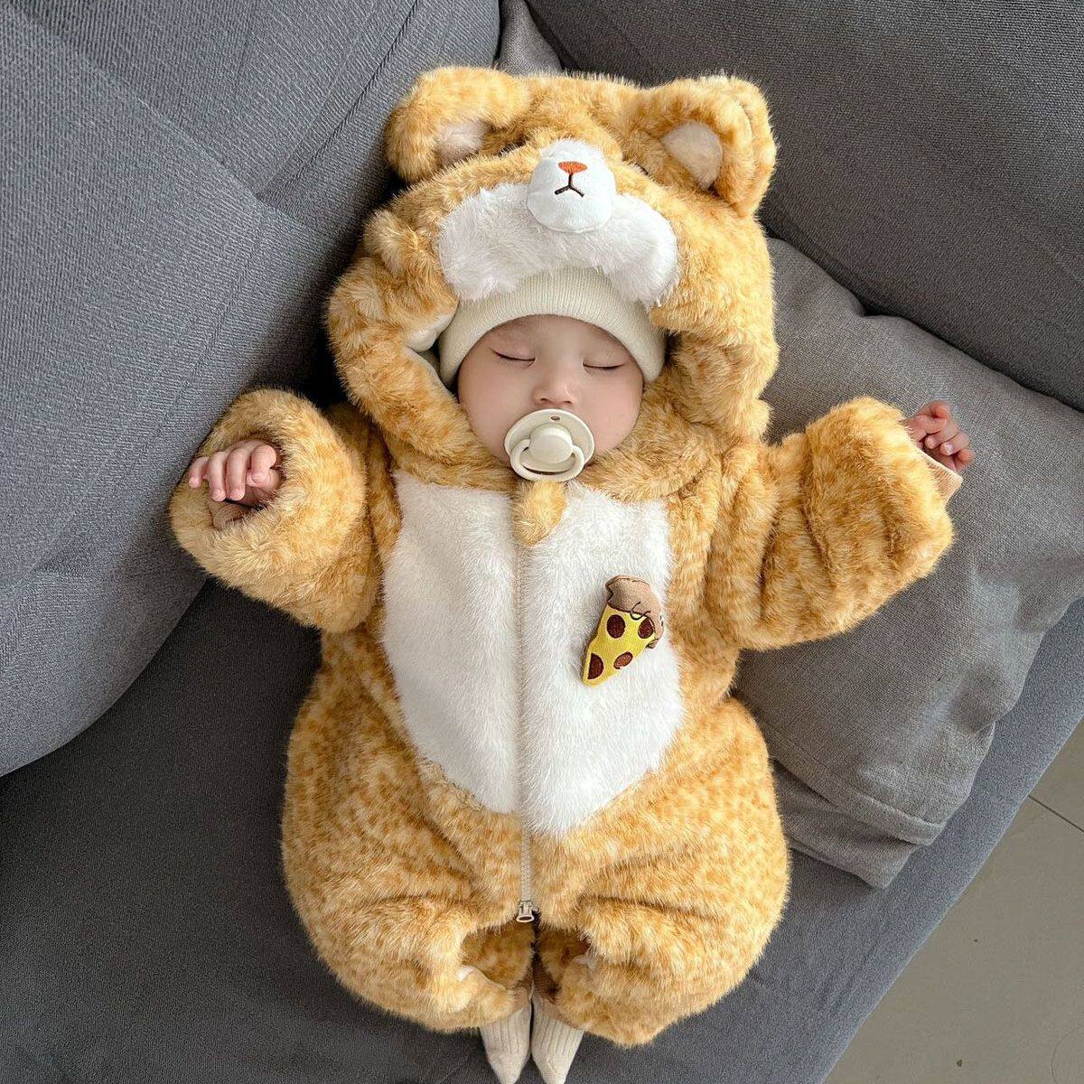 2025新款新生儿超萌可爱外出爬服