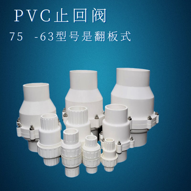 pvc止回阀   水管单向阀给水管逆止阀塑料防回水倒流阀门20 25 32