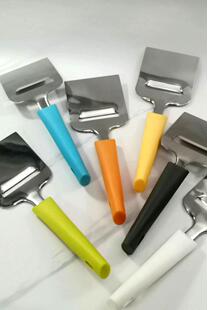外贸不锈钢芝士刮片刀方头切片4.7cm奶酪刨片器CheeseSlicer锋利