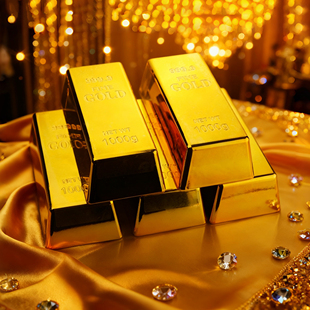 大号仿真金条金砖门档摄影道具摆件银行假金块模型样品橱窗装饰品