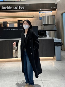 大码女装双面呢羊绒大衣 2023年秋冬新款大牌气质中长款毛呢外套