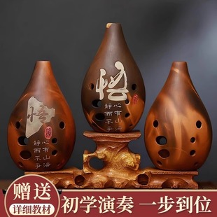 专业初学入门 F调乐器 懒人学埙 十孔满口埙