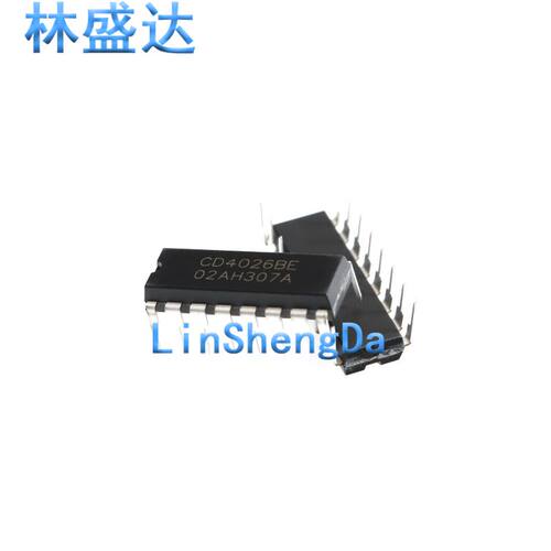 DIP-16 CD4026BE 逻辑芯片 十进制计数/分频器 CD4O26 4026