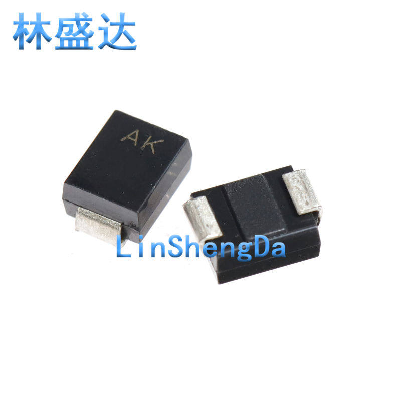 TVS瞬态抑制二极管 SMBJ6.5CA 丝印AK 双向6.5V DO-214AA  SMB