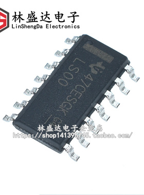 全新 贴片IC 74LS00 SN74LS00D 四路2输入与非门芯片 贴片 SOP-14