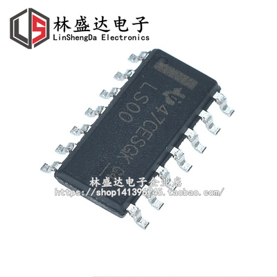 全新 贴片IC 74LS00 SN74LS00D 四路2输入与非门芯片 贴片 SOP-14