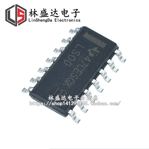 全新 贴片IC 74LS00 SN74LS00D 四路2输入与非门芯片 贴片 SOP-14