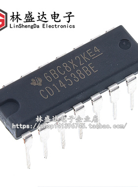 全新进口 CD14538BE HEF4538BP DIP-16 CD14538 逻辑-多频振荡器