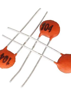 无极瓷片(瓷介)电容104 104PF 50V 100V (104Z 50V) 0.1UF 元件包