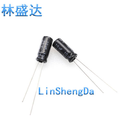25V10UF  长寿命电源直插电解电容10UF 25V 4*7 5*11mm 电容