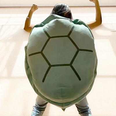 乌龟壳抱枕可穿戴公仔睡觉睡袋玩偶毛绒巨型懒人人穿超大龟壳沙发