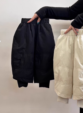 原版实体店品质】男亲子女童防风棉裤2025新款冬季宝宝裤子防水儿