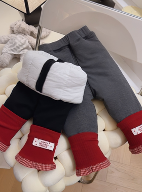 原版实体店品质】女亲子童冬季打底裤棉裤三层加绒加厚外穿裤子女