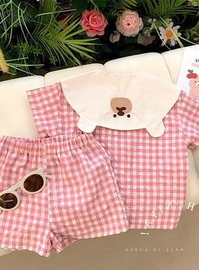 夏天防中娃娃2024款版新款209660+小童蚊空调领CZ两件套-XJP薄