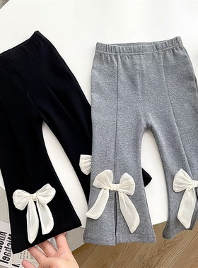 【原版实体店品质】韩版亲子装儿童喇叭裤夏季