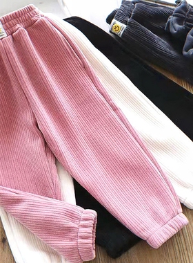 女童春秋裤子外穿儿童洋气亲子小童中小女孩时尚百搭保暖长裤