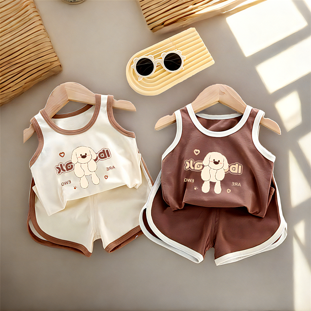 短裤夏天蚊两件款童小装652-XJP新款心中C薄209防2024+版空调