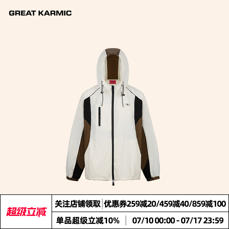 GRKC吉尔卡克UPF50+拼色防晒服