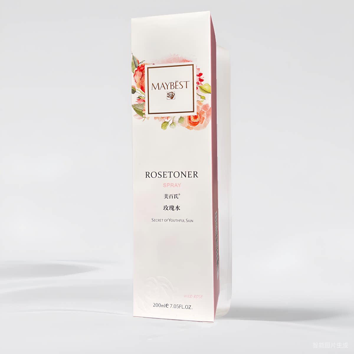 万宁专柜美百氏护肤品玫瑰水200ml补水保湿长效滋润紧肤水柔肤水