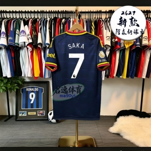 2627阿仙奴森纳球衣主场二客哲凯赖什萨卡赖斯艾泽哈弗茨球服定制
