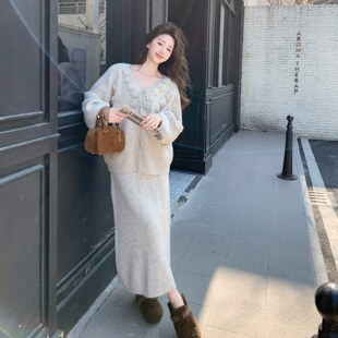 27051 针织二件套半身裙松紧宽松版 P165 档口现货 型 K268 199