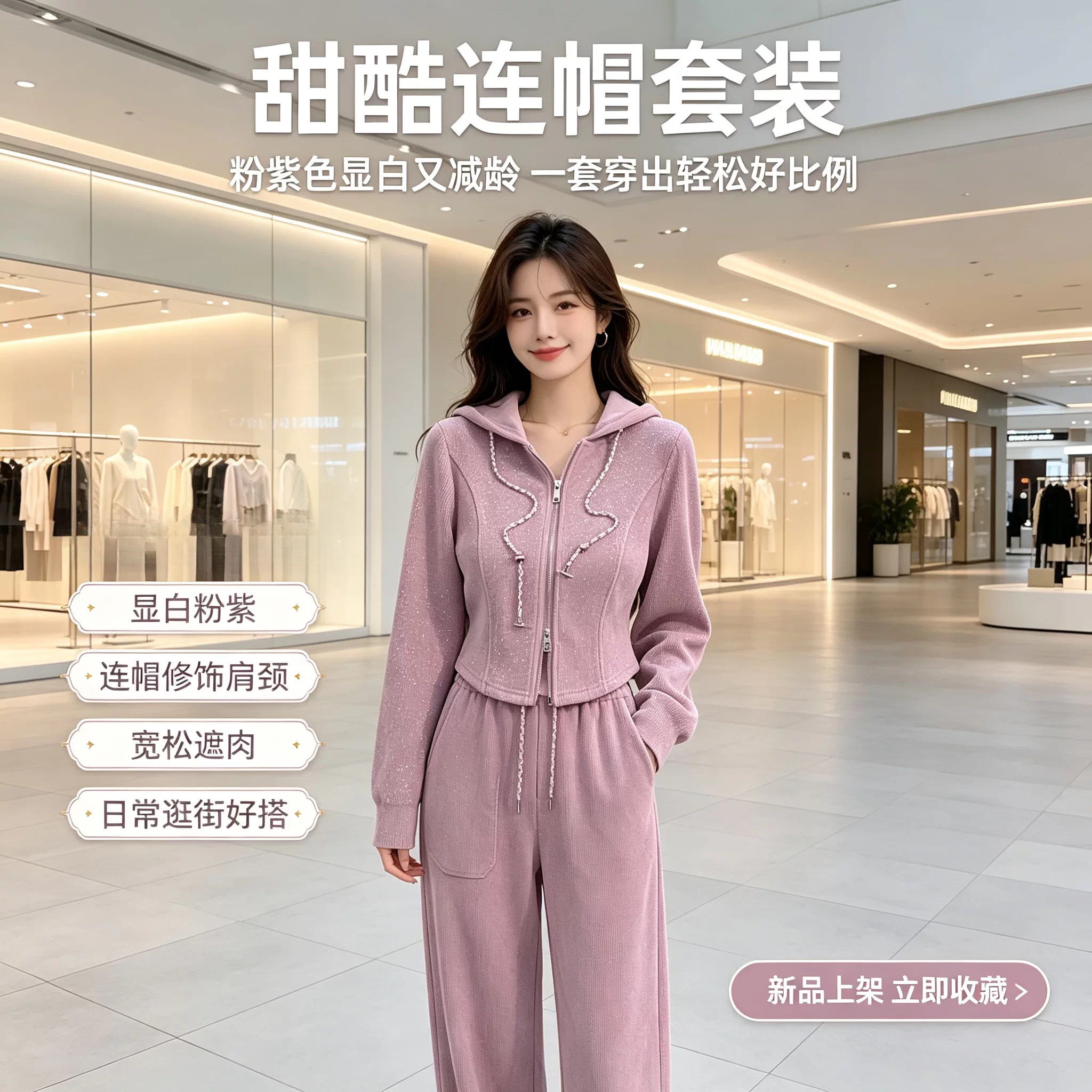 休闲运动套装女春秋季新款宽松短